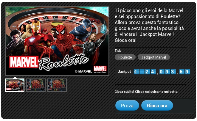 Roulette marvel