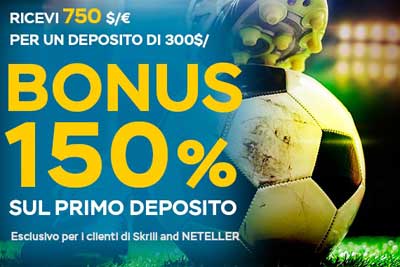 bonus benvenuto bet2u skrill neteller