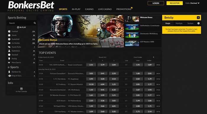 bonkersbet screenshot