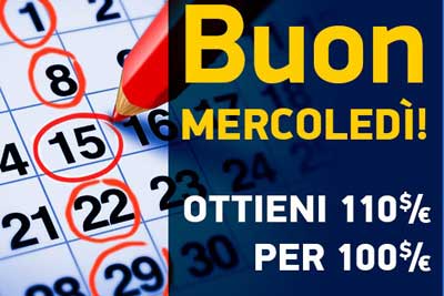 bonus mercoledi casino bet2u