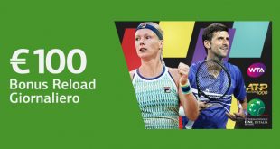 LsBet offre 100 euro di bonus ricarica per gli Internazionali di Tennis