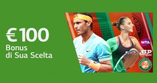 Ls Bet offre tre diversi bonus da 100€ per il Roland Garros