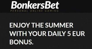 5 euro giornalieri con il bonus summer di BonkersBet