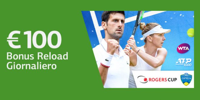 100 euro bonus LsBet su Rogers Cup e Cincinnati Masters