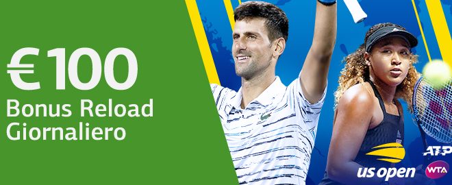 100 euro di bonus ricarica Us Open da Ls Bet