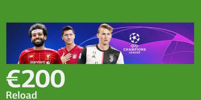 200€ di bonus ricarica Champions da LsBet!