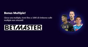 Rimborso multiple fino al 100% da Betmaster