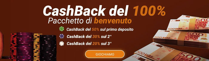 all cashback casino bonus