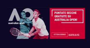 Rabona offre puntate secche gratis sugli Australian Open