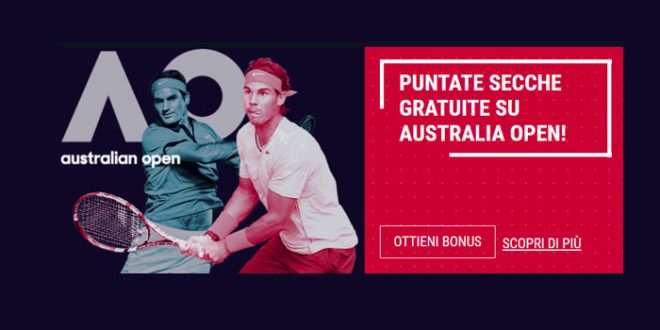 Rabona offre puntate secche gratis sugli Australian Open