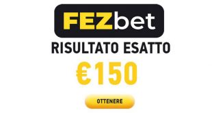 Fezbet ti regala fino a 150€ sulle tue puntate risultato esatto