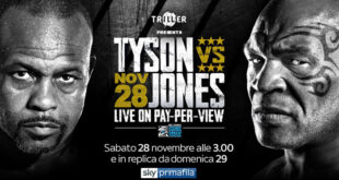 tyson torna sul ring il 29 novembre contro jones jr