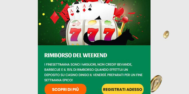 dingo casino rimborso weekend