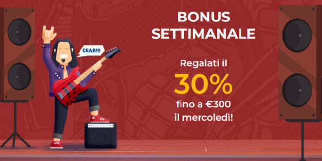 Bonus Settimanale Rolling Slots